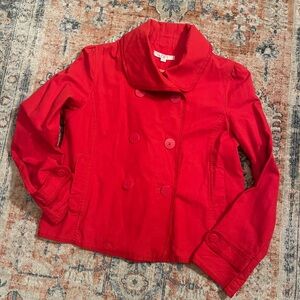 Loft double breasted cotton jacket